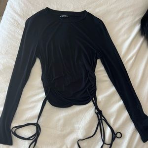 SHEIN Womens Black Long Sleeve with ties